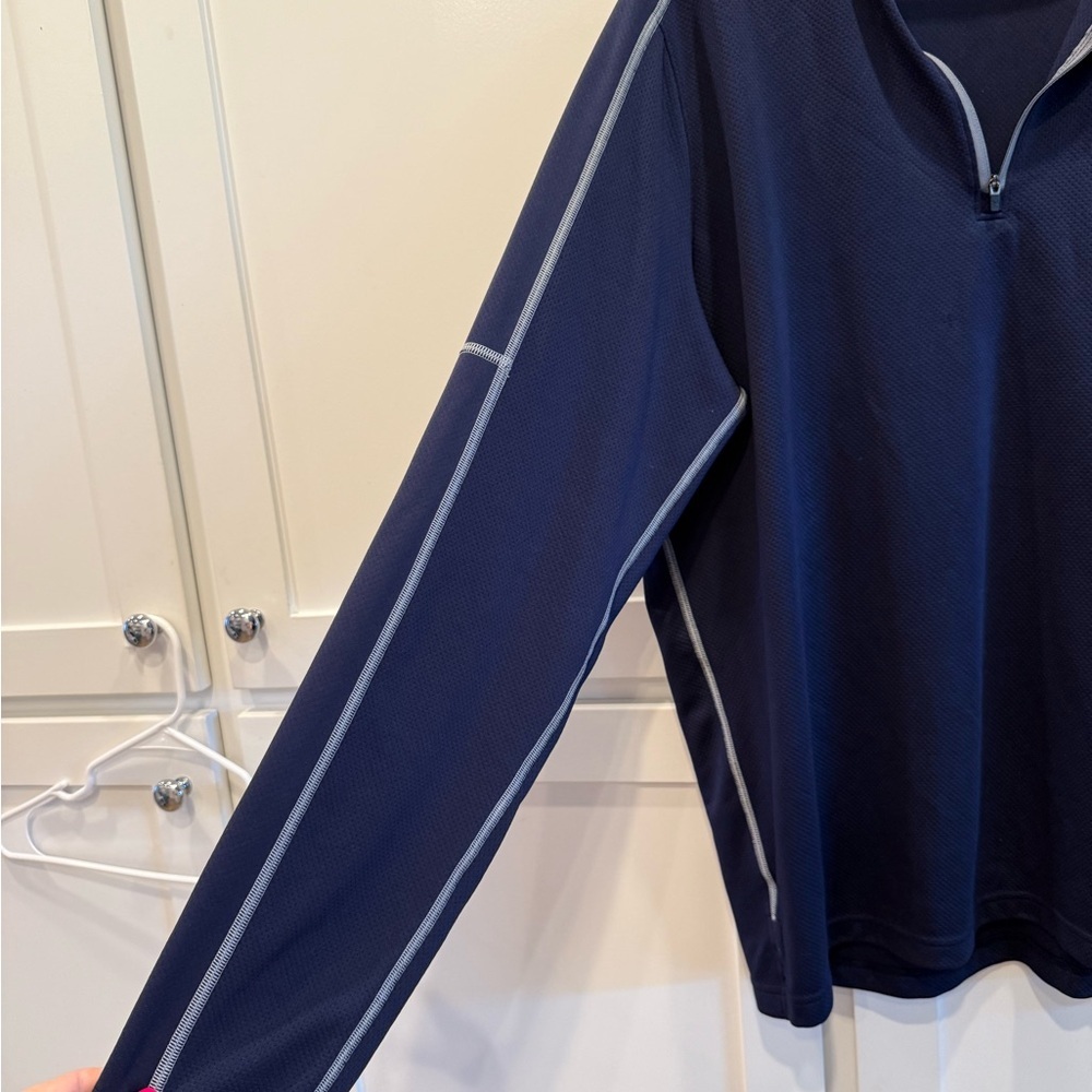 NWOT mens Columbia University school spirit, 1/4 zip Under Armour long sleeve - Picture 6 of 7